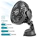 OPOLAR Mini Car & Kitchen USB Fan, Four Speeds, Strong Attraction on Windshield/Car Window, 360° Rotation, Cooling Fan for Sedan SUV RV Boat Auto Vehicles, Only USB Powered (Two Suction Bases)