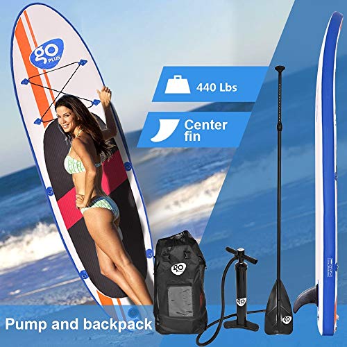Goplus Inflatable Stand Up Paddle Board Package w/Fin Adjustable Paddle
