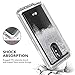 Dexnor Compatible with LG Stylo 4 Case LG Q Stylus Case Hard Clear Glitter 3D Flowing Liquid Cover TPU Silicone + PC 3 Layer Shockproof Protective Heavy Duty Defender Bumper for Girls/Women - Silver