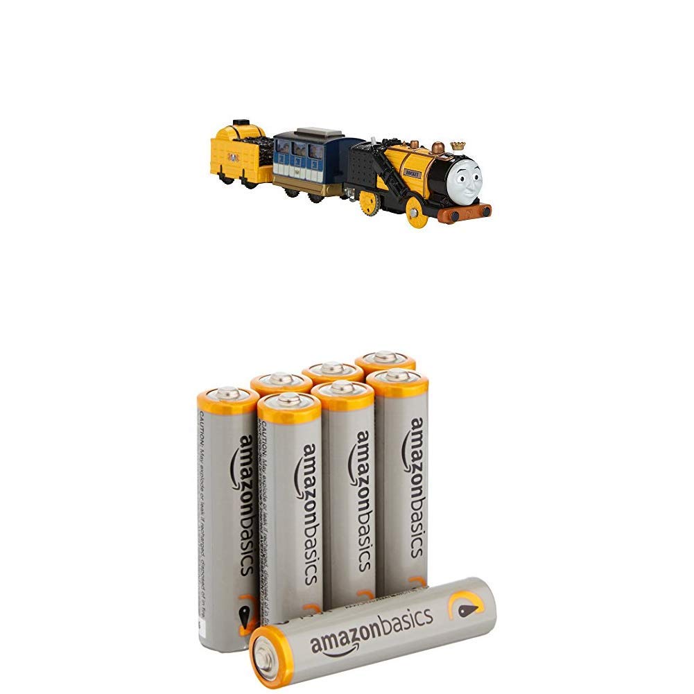 Thomas & Friends FJK54 Runaway Stephen, Thomas the Tank Engine Trackmaster Toy Engine, Toy Train, 3 Year Old with AmazonBasics Batteries