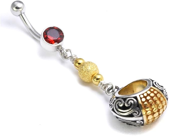 Painful Pleasures Dangle Gold N Silver Bali