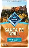 Blue Life Protection Dog Food Blue Buffalo Blue Santa Fe Grill Natural Adult Dry Dog Food With Usa Farm-Raised Chicken (1 Count), 4 Lb