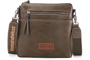 Montana West Crossbody Bag for Women Multi Pocket Cross Body Bag Purses with Guitar Strap