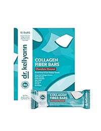 Barra de fibra de colágeno – Coco de chocolate (12 unidades), 0.07 oz de carbohidratos, 0.63 oz...