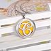 HooAMI Monogram C Aromatherapy Essential Oil Diffuser Necklace Locket Pendant with 11 Refill Pads