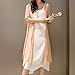 LIANGSM Retro Cotton Linen Long Maxi Two Piece Suit (XXL, Pink)