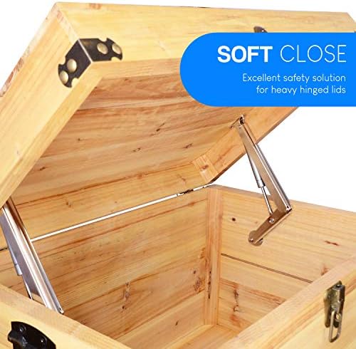 Douper 200N Gas Struts Heavy Duty Soft Close Lid Support Hinges