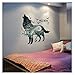 Mexidi Wolf Moon Wall Decal Sticker Art Decor Decal Home Living Room Bedroom Office Corp Mural