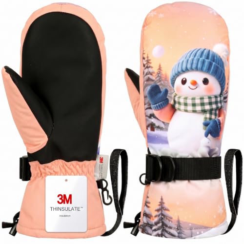 Ski Mittens Waterproof Snow Mittens Windproof