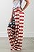 AMiERY 4th of July American USA Flag Women's Patriotic Pants Ladies Drawstring Trousers Pajama Pants Lounge Pants XXL