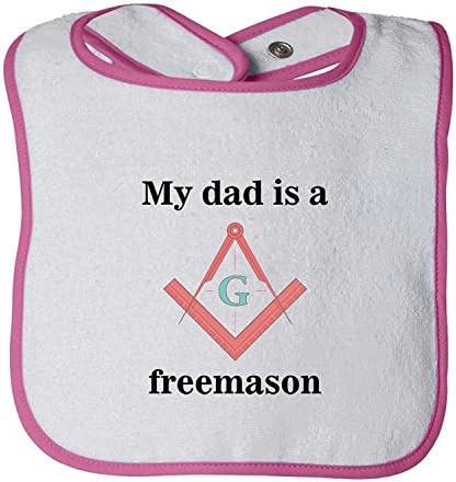 My Dad Is A Freemason Infant Contrast Trim Terry Bib Degrema