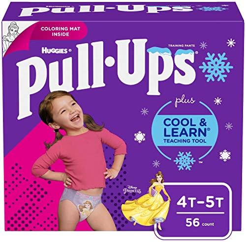 Pull-Ups Cool & Learn Girls’ Training Pants, 4T-5T, 56 Ct