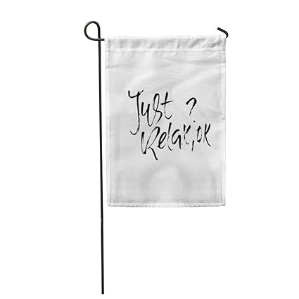 Amazon Com Tarolo Decoration Flag Black Just Relax Ok Dry Brush
