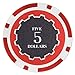 Brybelly Eclipse Poker Chips Heavyweight 14-gram Clay Composite - Pack of 50 ($5 Red)