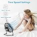 COMLIFE 9 inch Battery Operated & USB Powered Metal Desk Fan, Table Desk Personal Fan Two Speeds Powerful Airflow, Whisper Quite Operation Home Office Car Camping Study