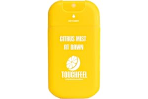 TOUCHFEEL Power Mist Hand Sanitizer Spray, Scented Hydrating Hand Sanitizers Travel Size Refillable, Pocket Portable 1-Pack (Citrus mist at dawn) 0.93Fl Oz 460-Sprays Each