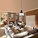 HMVPL Glass Hanging Lights with Plug in Cord and On/Off Dimmer Switch, Industrial Edison Vintage Swag Pendant Lamps for Kitchen Island Table Dining Room Bedroom Hallway