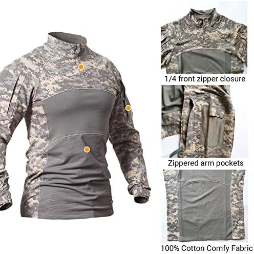 Long-sleeve shirt with size tag showing chest and elbow measurements, priced at $31.89.