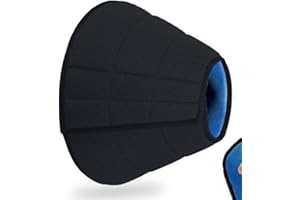 WEEPING WILLOW OIL CO Soft Dog Cone Collar, Breathable Dog Cone After Surgery for Medium Dog, Adjustable Lightweight Collar to Stop Licking