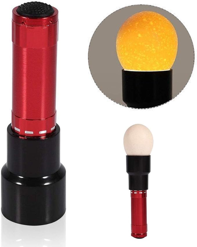 Xrten LED Light Poultry Egg Candler Tester, Egg Flashlight for Hatching