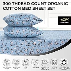 AZORES HOME Carolina 300 Thread Count Organic