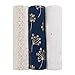 aden + anais Swaddle Blanket, Metallic Muslin Blankets for Girls & Boys, Baby Receiving Swaddles, Ideal Newborn & Infant Swaddling Set, Perfect Shower Gifts, 3 Pack, Gold Deco
