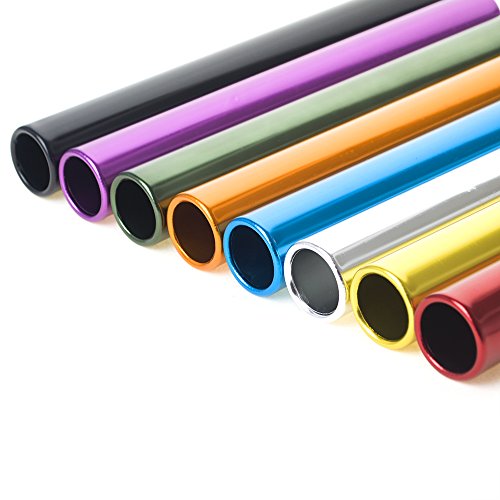 GOGO 8Pcs Official Aluminum Track & Field Races Relay Batons-Assorted