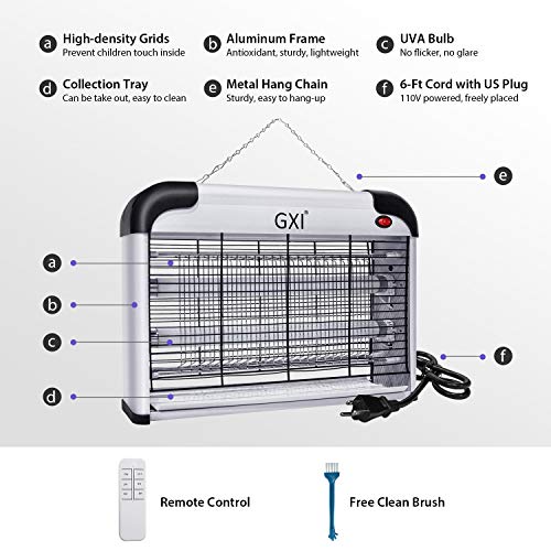Bug Zapper 20W Fly Trap Indoor Fly Trap Electric Mosquito Zapper