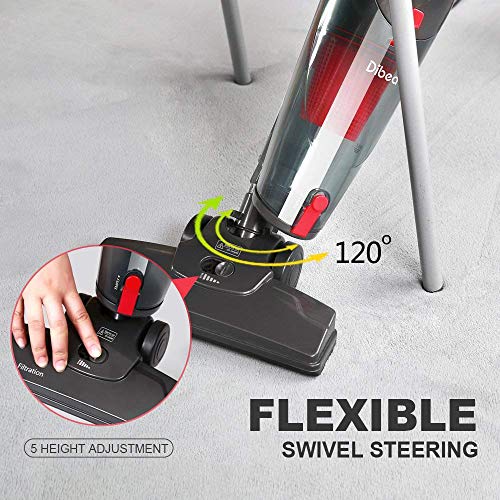 Dibea 18Kpa Corded Stick Vacuum Cleaner 2 in 1 Lightweight Upright and