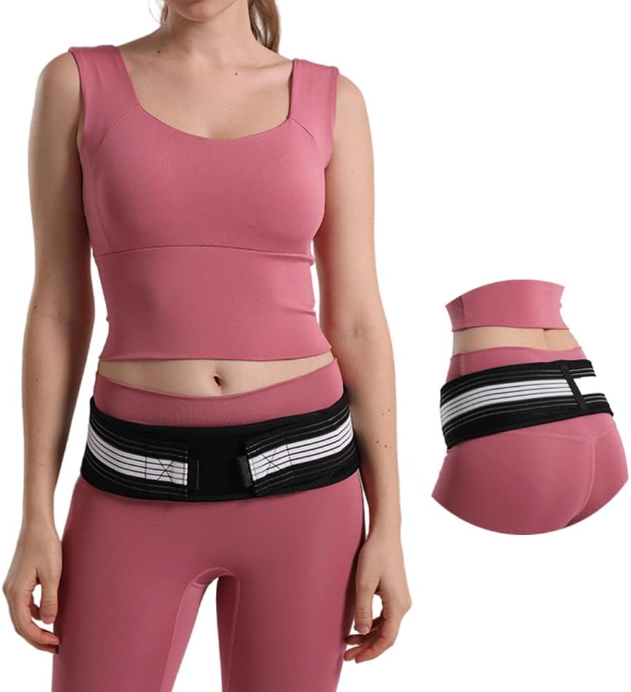 Kunoli Sacroiliac SI Joint Support Belt for Men Women S/M 32-47 inches Hip