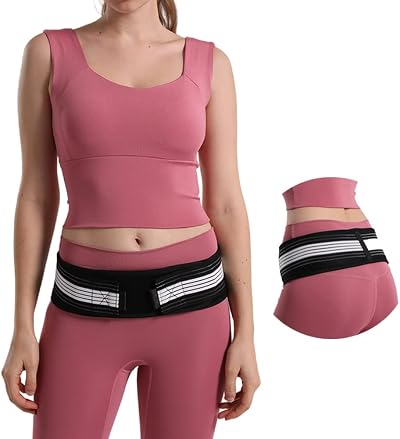 Kunoli Sacroiliac SI Joint Support Belt for Men Women S/M 32-47 inches Hip