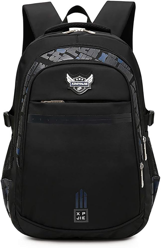 Backpack school bag for boy black 812 years old children young pupils