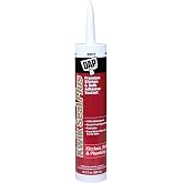 DAP Kwik Seal Plus Kitchen and Bath Adhesive Sealant, White, 10.1 Oz (7079818510)