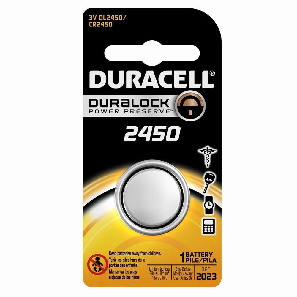 Duracell DL2450 Lithium Coin Battery, 2450