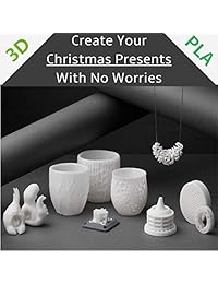 3D PLA, Filamento 3D 0.069 in Precisión Dimensional + - 0.002 in, 2,2 LBS bobina, Blanco
