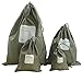 shouldbuy 4 Pieces Waterproof Travel Drawstring Bag Shoe Laundry Underwear Makeup Storage Pouch