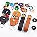 WOGOD Guitar Picks Holder Case Guitar Strap Locks and Button,Picks 20 Pack Includes Light/Medium/Heavy