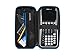 Supremery for Texas Instruments TI-84 CE Plus Graphing Calculator Hard Carrying Travel Storage Case Bag - Black/Blue