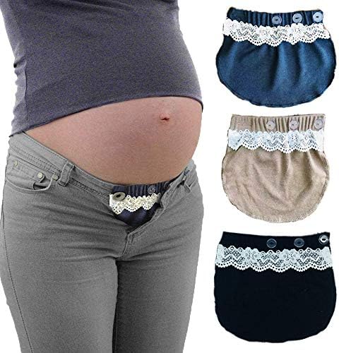 Maternity Belly Band | Pregnancy Belt, Waistband Extender Mothers Maternity Wear/save money/flexible and versatile