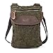 Ranboo Retro Cell Phone Purse, Men’s Shoulder Phone Pouch with Belt Loop Clip for iPhone XS Max XS XR 7 8 Plus Galaxy S9 S8 Plus Note 9 8 Small Crossbody Bag 7.9” Pockets Canvas Waist Wallet Bag Green