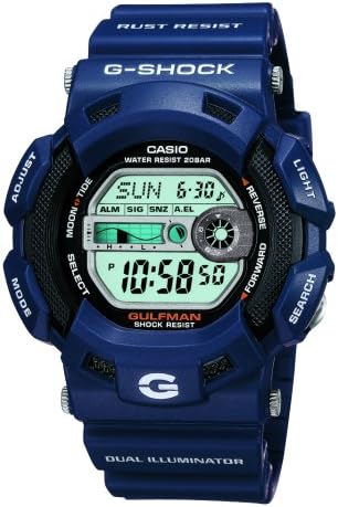 g shock gulfman blue