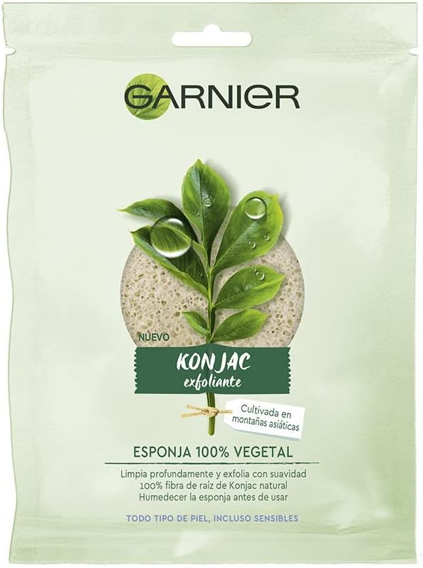 Garnier Organic Konjac Facial Cleansing Sponge 1 Count Vegan