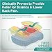 ChiroDoc Coccyx Seat Cushion with Removable Heating Pad - Powered by AC Wall Adapter - Perfect For Coccyx & Tailbone Pain Relief (Sciatica) - Reduce Lower Back Pain From Sitting All Day