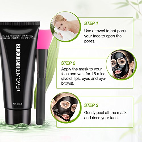image for Fiery Youth Black Mask Peel Off Mask Charcoal Mask Blackhead Remover M