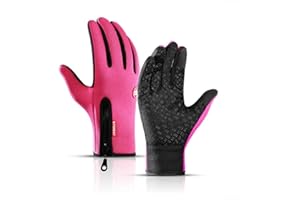 Winter Gloves, Thermal Touch Screen Windproof Gloves for Women Men Cold Weather Work Cycling Running