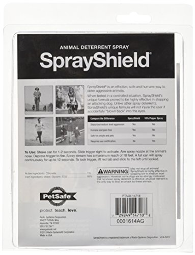 PetSafe SprayShield Animal Deterrent with Clip, Citronella Spray up to 12 ft, Protect Yourself and Your Pets