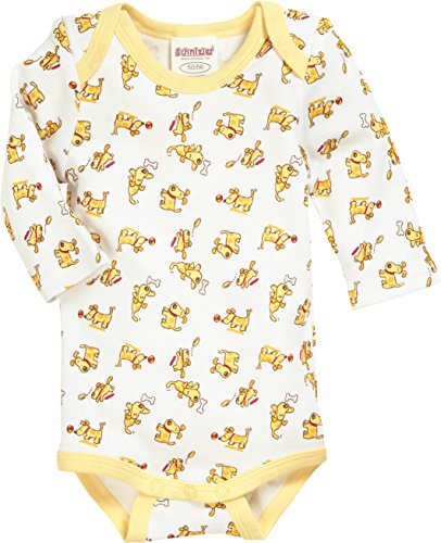 Schnizler Langarm, 3er Pack Hund, Oeko-Tex Standard 100 uniseks-baby body - Image 4