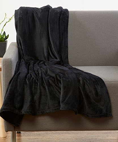 Royalty Velvet Throw Blanket, 50"x60" (Black)
