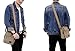 Ecokaki(TM) Canvas Small Messenger Bag Casual Shoulder Bag Travel Organizer Bag Multi-pocket Purse Handbag Crossbody Bags, Khaki by Ecokaki