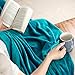 Bedsure GentleSoft Fleece Blankets Queen Size Teal - Bed Blanket Soft Lightweight Plush Fuzzy Cozy Luxury Microfiber, 90x90 inches